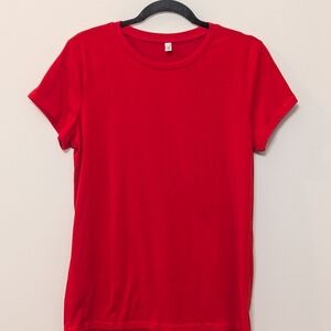 Vibrant Red Women's Short Sleeve Tee